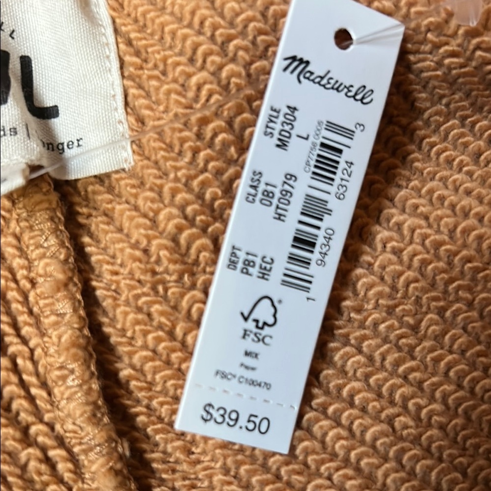 Madewell Light Orange Casual Shorts. NWT - Picture 7 of 7